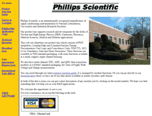 Tablet Screenshot of phillipsscientific.com